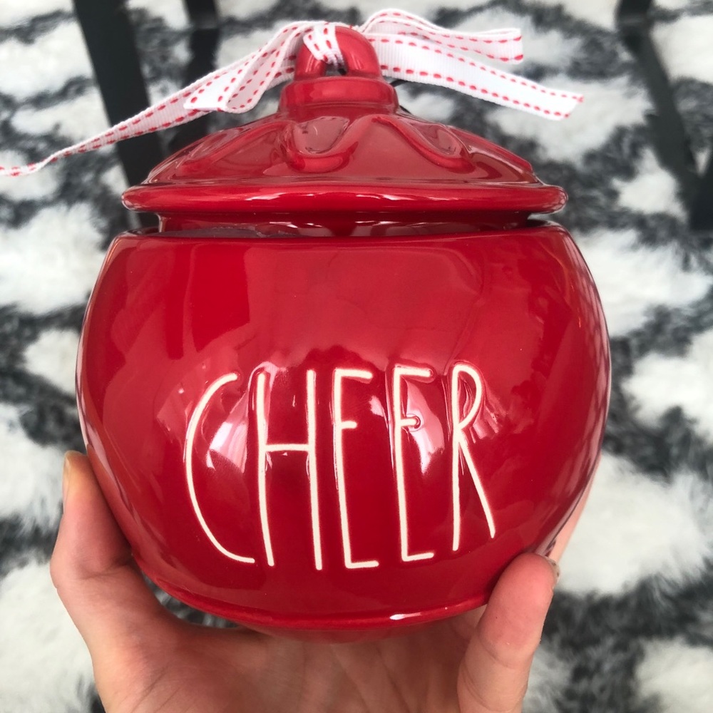 ✨ BNWT Cheer Ornament Canister | Rae Dunn